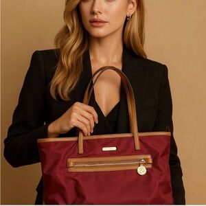 Michael Kors Cranberry Kempton Tote Bag